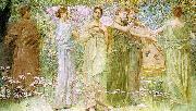 Thomas Wilmer Dewing The Days oil painting on canvas